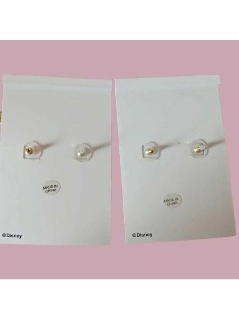 Disney BaubleBar Minnie Mouse & Head  stud earrings Gold/Multicolor - Picture 4 of 4
